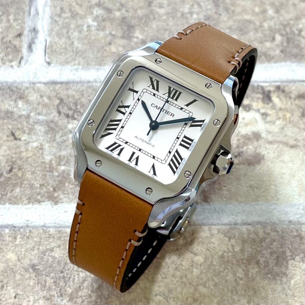 Cartier サントスドゥカルティエ レザーベルト 時計 替えベルト 