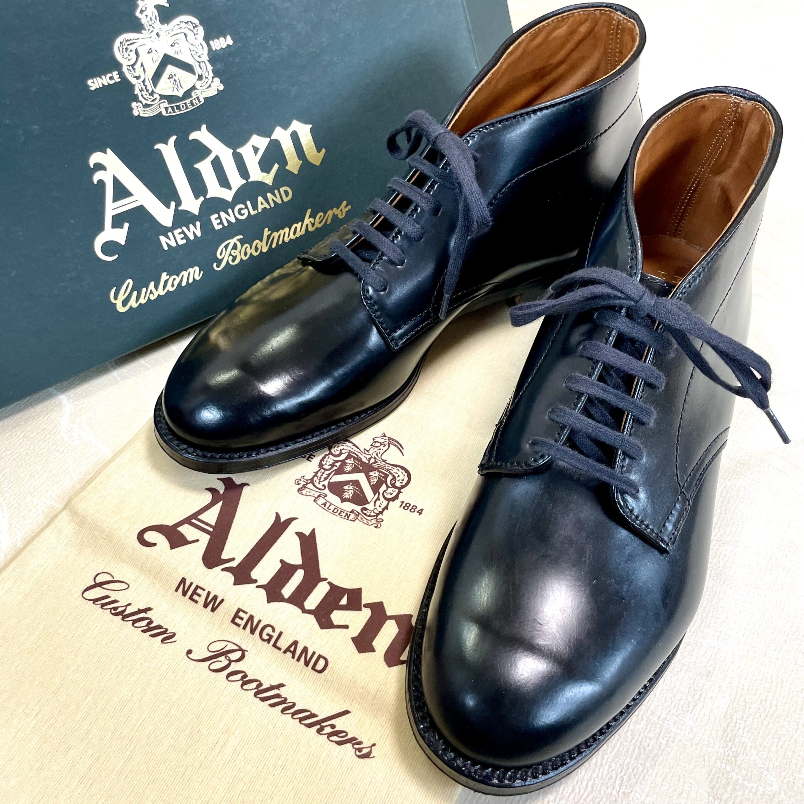 オールデン ALDEN チャッカブーツ シェルコードバン 8.5Dサイズ265cm - 靴